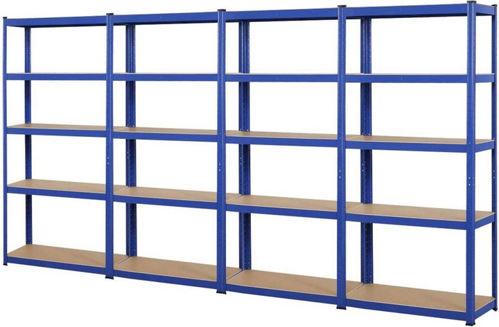 Produktbild Grafner Schwerlastregal 1,80m Werkstattregal auf 5 Ebenen 875kg Traglast blau