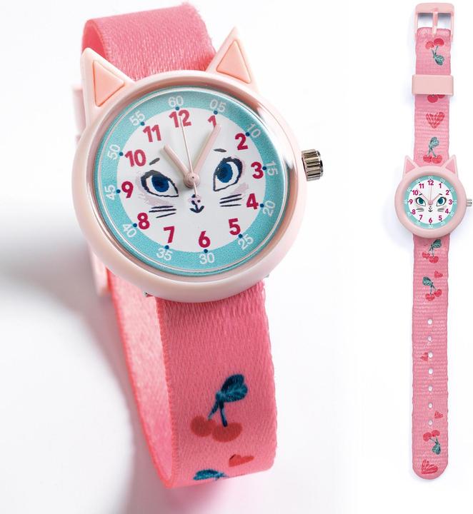 Produktbild Djeco Armbanduhr Katze (Analoguhr, 30 mm)