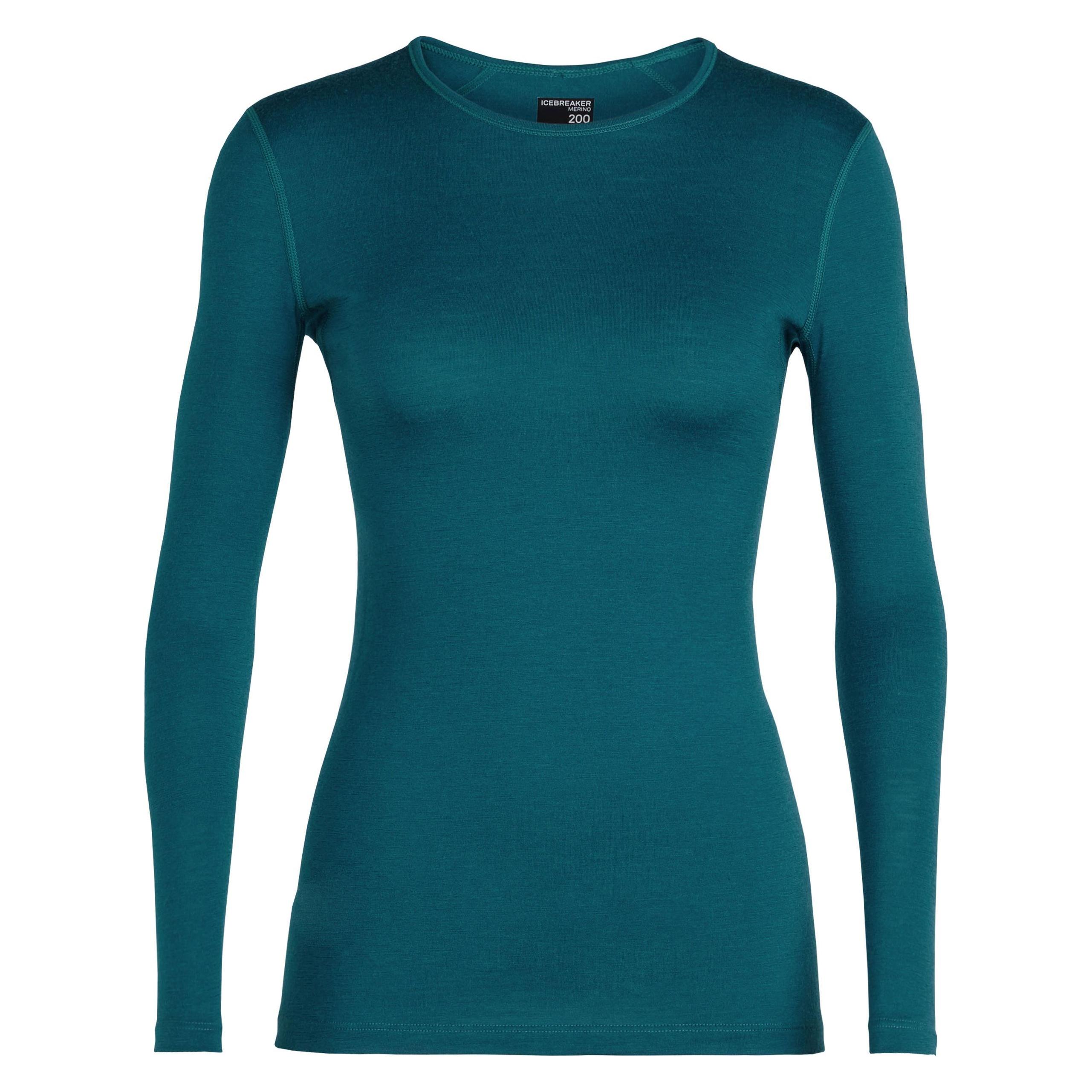 Icebreaker, Damen, Funktionsshirt, Women's 200 Oasis L/S Crewe (M), Blau, M