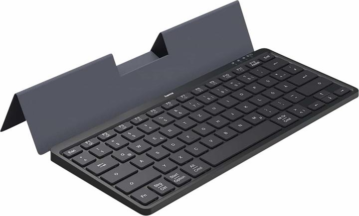 Produktbild Hama Multi-Device-Tastatur Travel 600, Hülle, Bluetooth®, klein, SW, QWERTZ DE (00125138) (DE, Kabellos)
