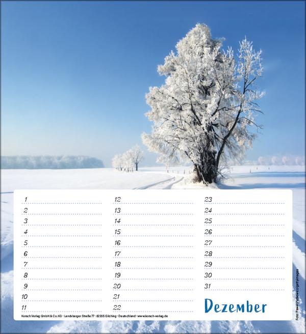 Produktbild Geburtstagskalender Augenblicke der Stille (22.5 x 24.5 cm)