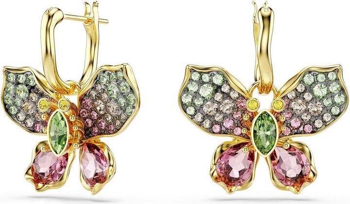 Actual product image Swarovski Idyllia Drop Ohrhänger Verschiedene Schliffe Pavé Schmetterling Mehrfarbig (Swarovski Metal)