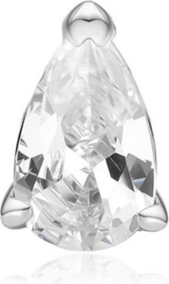 Immagine prodotto Ania Haie Silver Pear Barbell Single Ohrstecker (Argento 925)