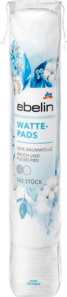 Actual product image dm ebelin Cotton pads