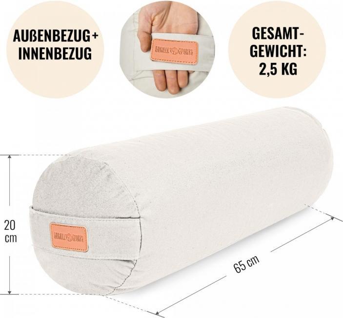 Actual product image Gorilla Sports Yoga Bolster
