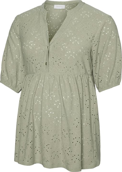 Actual product image Mamalicious Normal geschnitten Mandarin Kragen Top Bluse (XL)