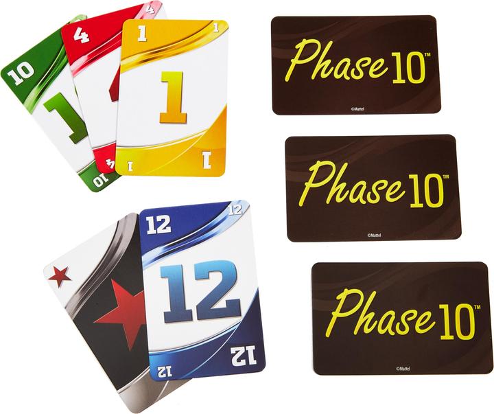 Actual product image Mattel Games Phase 10 (English, 2 - 6 Players)