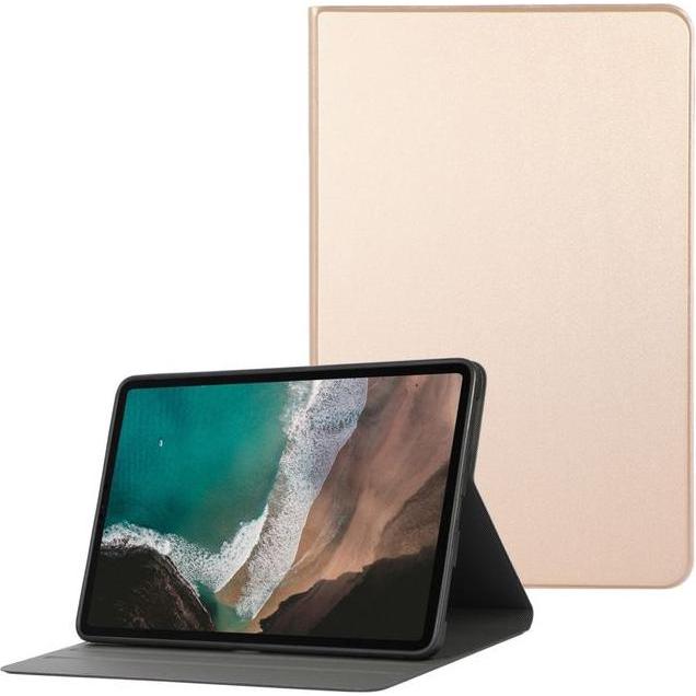 Thumbnail - MU Classic Leder Bookcover Hülle mit Standfunktion (Mi Pad 5, Mi Pad 5 Pro), Tablet Hülle, Gold