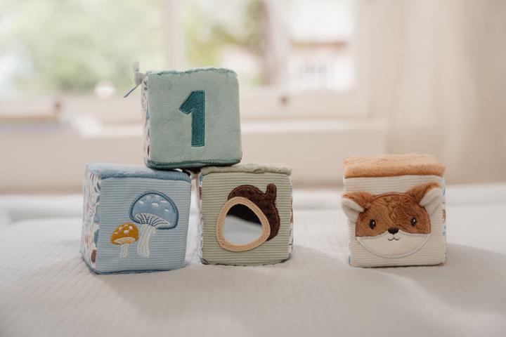 Image du produit Little Dutch Set de cubes en tissu Forest Friends