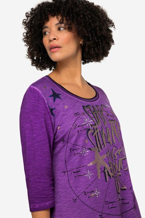 Produktbild Angel of Style T-Shirt, oversized, Metallic-Stern, Rundhals, 3/4-Ärmel (48)