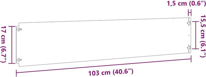 Actual product image vidaXL Rasenkante (103 cm)