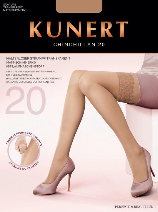 Produktbild Kunert Chinchillan 20 Halterlose Strümpfe, Farbe 050 schwarz, Grösse 35-37 / S (20 DEN, S, 35 - 37)