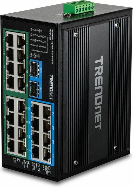 Actual product image Trendnet DIN-Rail Switch TI-PG262 26-Port Hardened Industrial (26 ports)