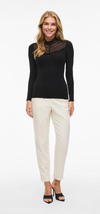 Immagine prodotto Vila VISIA Spitzen Oberteil mit langen Ärmeln (M)