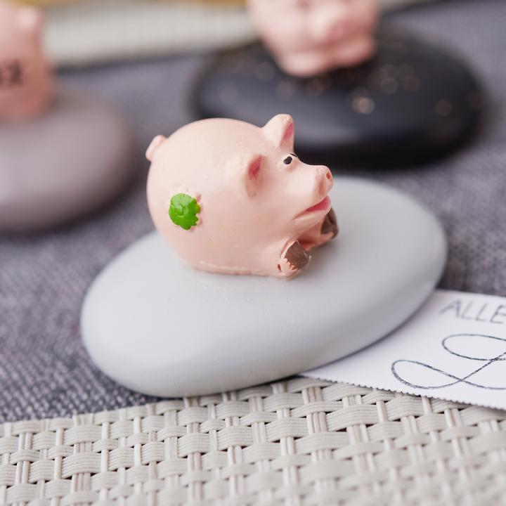 Actual product image VBS Mini figurine "Lucky pig", 4 pieces