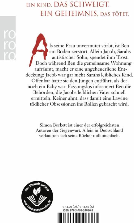 Produktbild Obsession (Deutsch, Simon Beckett, 2009)