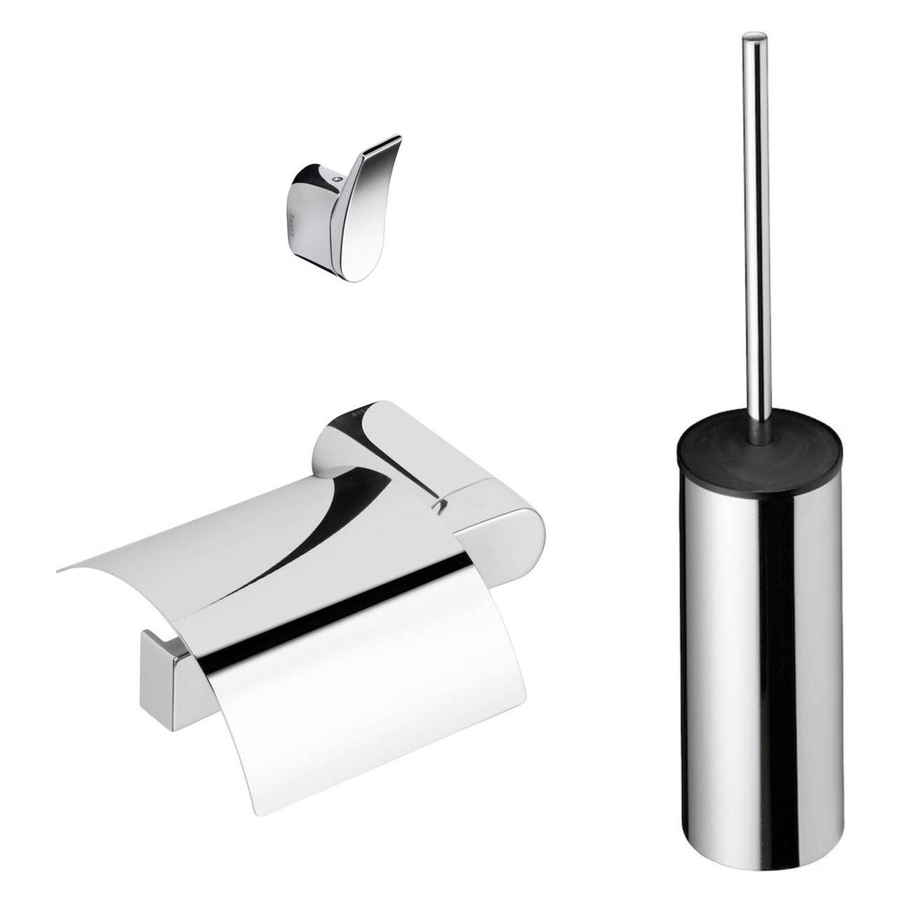 Geesa, Toiletpapierhouder, Wynk Toilettenzubehör Set - Chrome