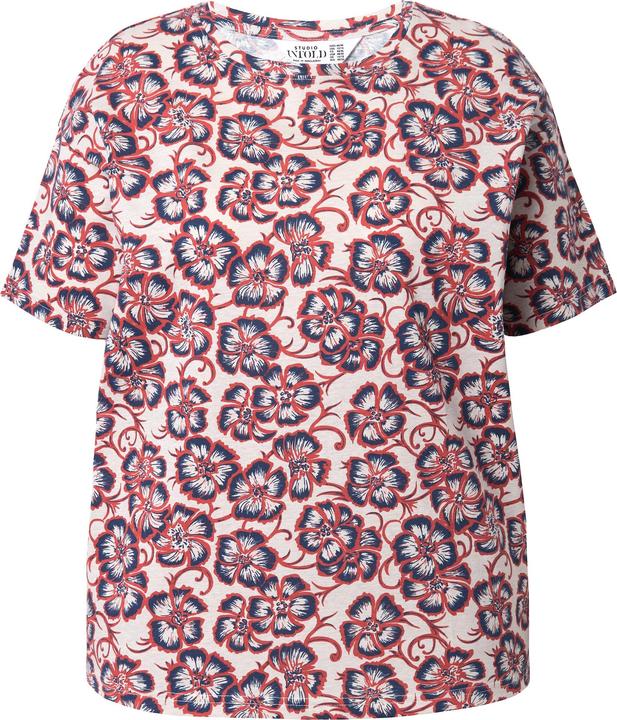 Actual product image Studio Untold Floral Print Short Sleeve Crew Neck Tee (54)