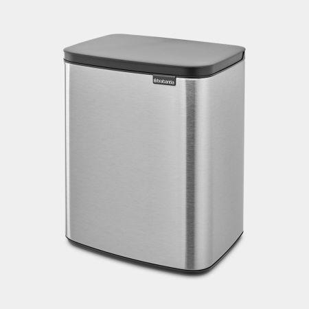 Productafbeelding Brabantia Bo Prullenbak - 12 l - Mat staal Vingerafdrukbestendig (12 l)