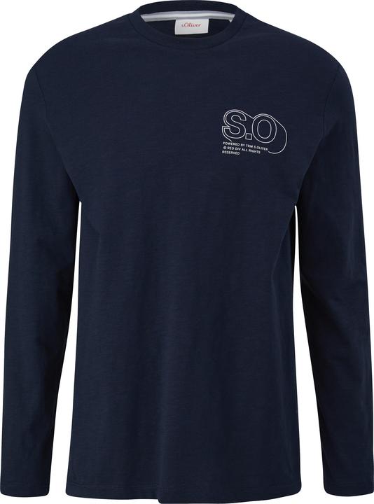 Produktbild s.Oliver T-Shirt Langarmshirt mit Logo-Print (S)