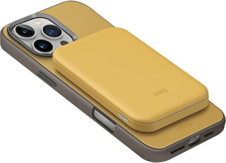 Produktbild Uniq Powerbank Lyden Lexa Magnetic 5000mAh PD USB-C MagSafe yellow (5000 mAh, 15 W)