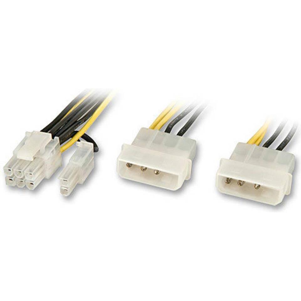 Lindy Stromadapterkabel Sli/PCIe 6+2 2x5.25 PCIe- & Grafik, Interne Kabel (PC)