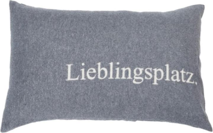 Actual product image David Fussenegger Pillowcase Silveretta Favorite Place 40 x 60 cm, Grey (40 x 60 cm)