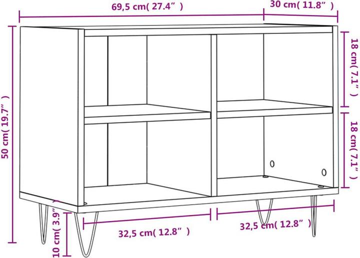 Immagine prodotto vidaXL Spencer (69,5 x 30 x 50 cm)