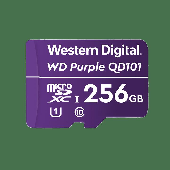 Produktbild WD Purple, Surveillance, microSD XC, Class - 10, UHS 1 (256 GB, microSDXC, U1, UHS-I)