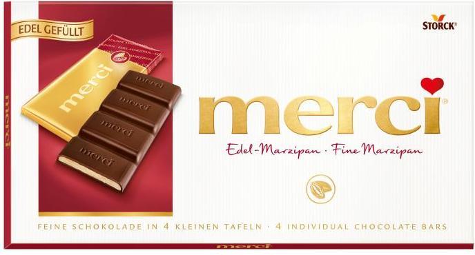 Actual product image Storck Merci fine marzipan (112 g)