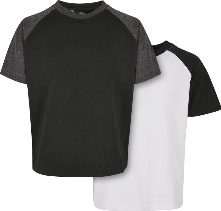 Produktbild Urban Classics Boys Raglan Contrast Tee 2-Pack (134, 140)