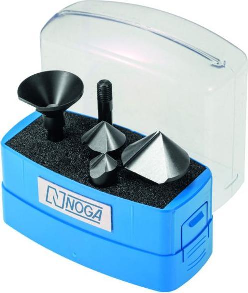Actual product image Noga Deburring tool range in plastic box, 6 pieces