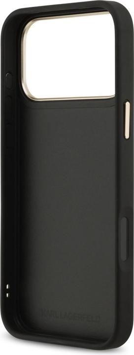 Immagine prodotto Karl Lagerfeld case PU leather case with Karl script logo and metal camera buttons for iPhone 17 Pro (Apple iPhone 17 Pro Max)