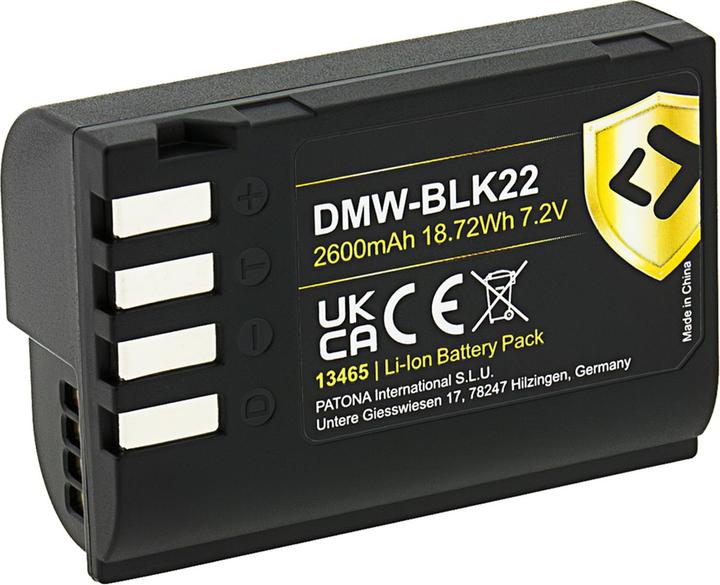 Actual product image Patona Protect Battery DMW-BLK22 (Camera battery)