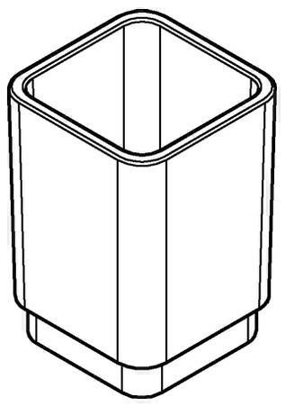 Productafbeelding Grohe Selectie Kubus Kristalglas (8,5 x 11,5 x 16,5 cm)