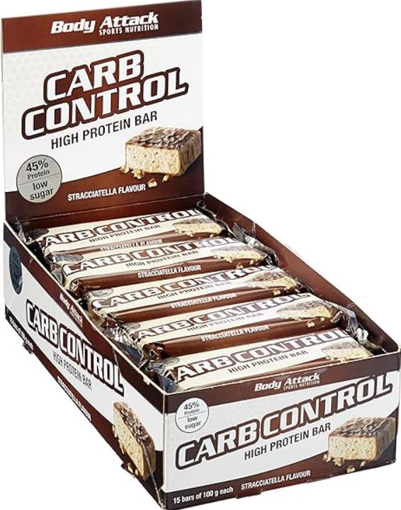 Produktbild Body Attack Carb Control (15x100g Riegel) (Stracciatella, 15 Stk., 1500 g)
