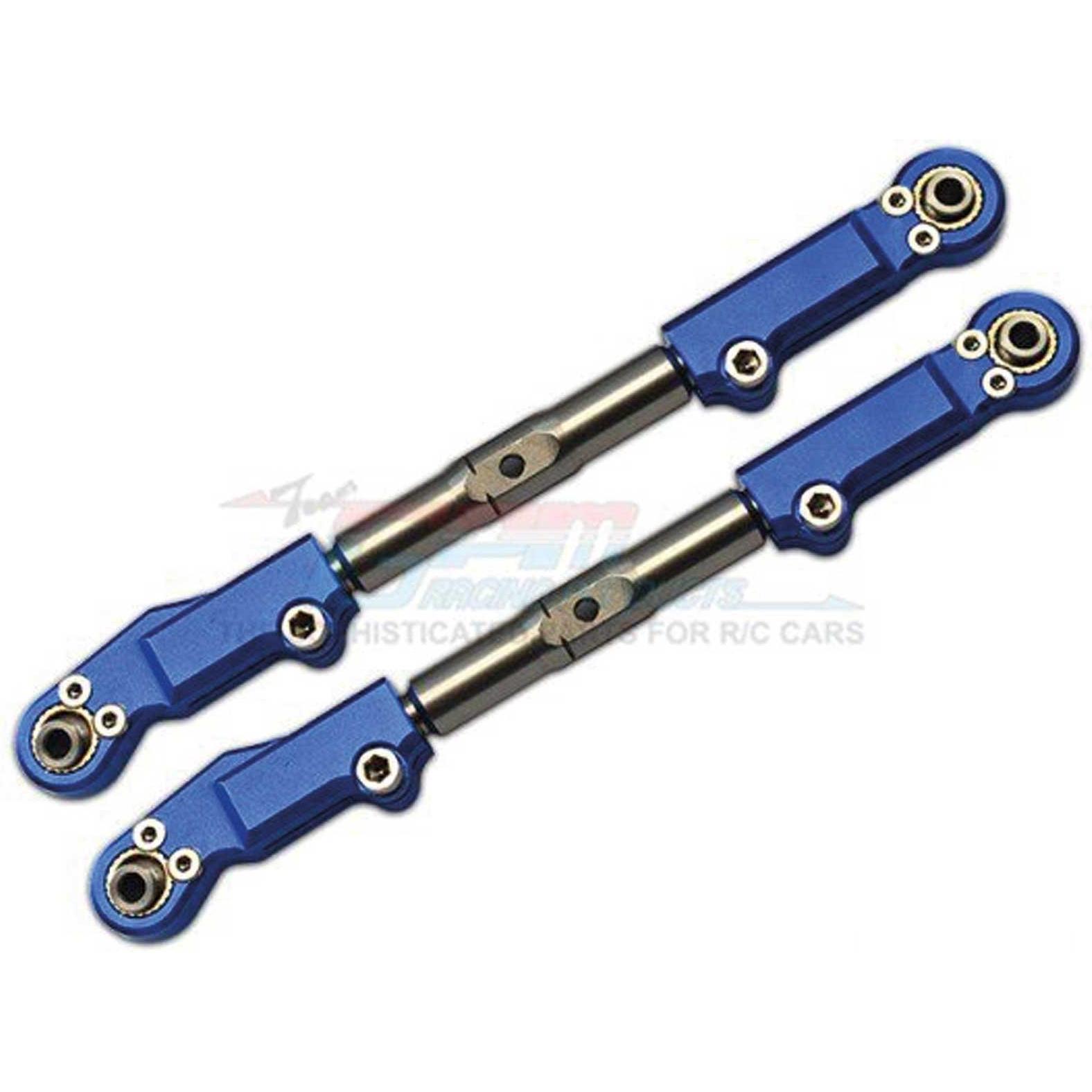 GPM Aluminium & Edelstahl Spurstange oben hinten blau TRX Sledge