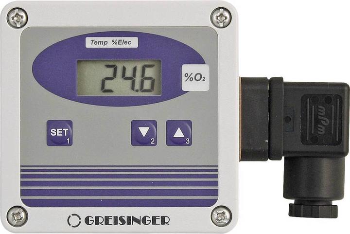 Produktbild Greisinger Luftfeuchtemessgerät (Hygrometer) Luftsauerstoff Messumformer inkl. Sensor OXY3690MP