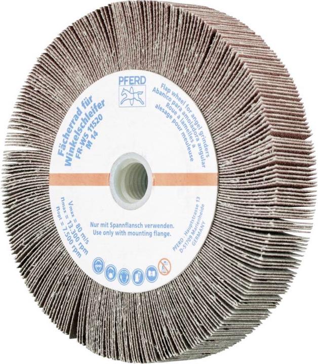 Actual product image Pferd Grinding pin flap wheel for angle grinder FR WS Ø 115 x 20 mm M14 A120 universal use (120)