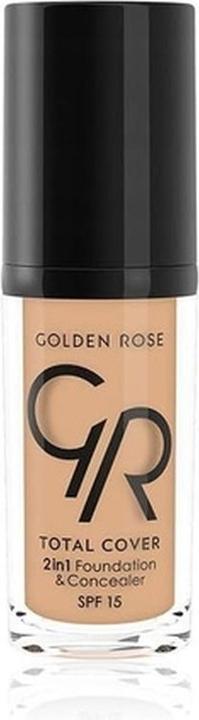 Golden Rose Total Cover 2 in 1 SPF15 Foundation & Concealer 04 Beige (04 Beige)