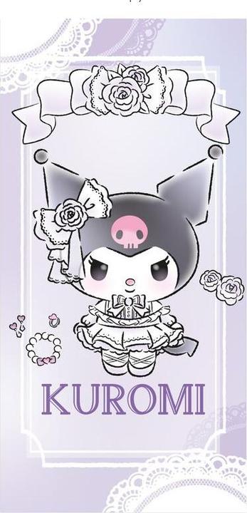 Productafbeelding Sanrio Kuromi microfibre beach towel (70 x 140 cm)