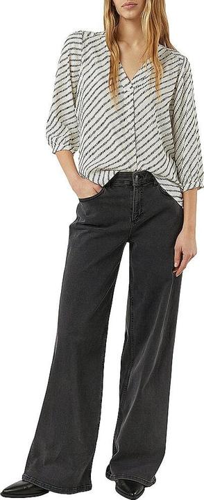 Immagine prodotto Comma Bluse Gemusterte Chiffon-Bluse mit V-Ausschnitt und Knopfleiste (46)