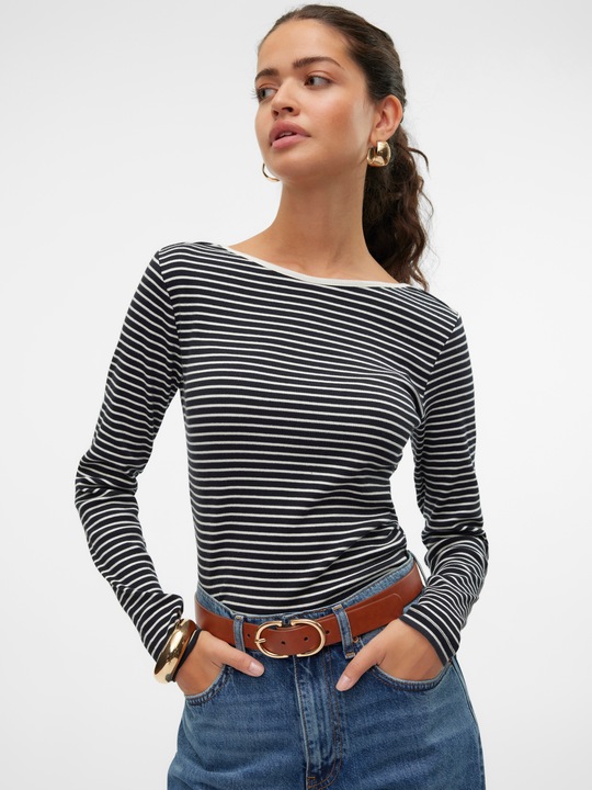 Produktbild Vero Moda Vmchloe Stripe Ls 2way Short Top Go Noos (M)