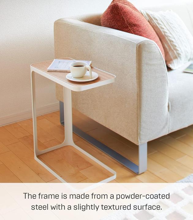 Produktbild Yamazaki Frame Beistelltisch, Eschenholz, Weiss (24 x 45 x 52 cm)