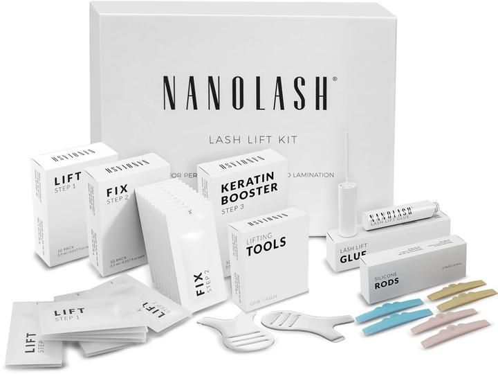 Nanolash Kit per il sollevamento e la laminazione delle ciglia fai da te (Set per la cura del viso)