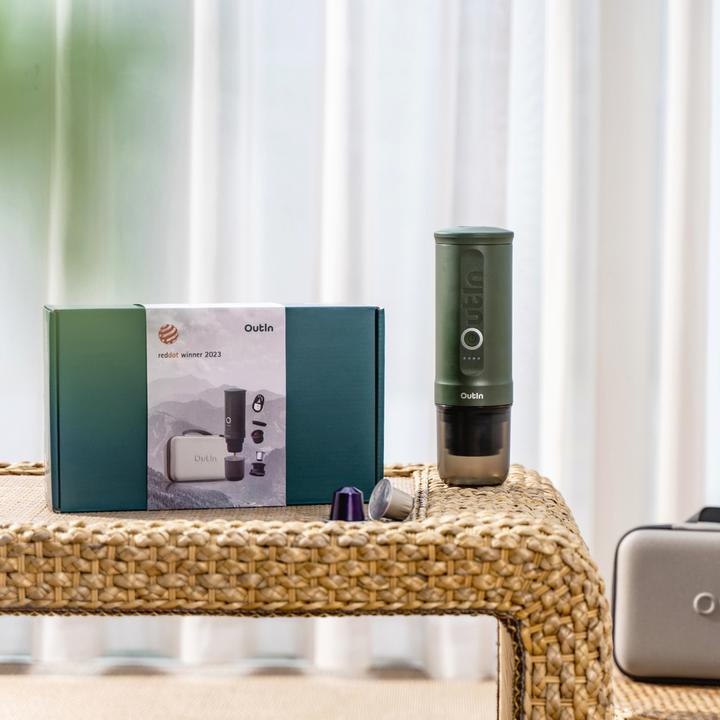 Produktbild OutIn Nano Espressomaschine Waldgrün