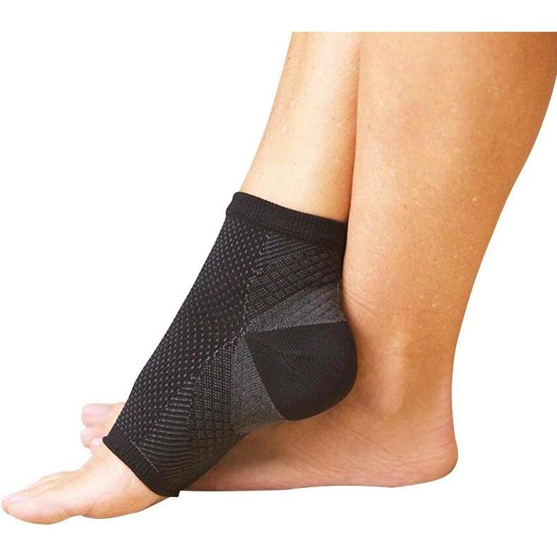 Thumbnail - JTI, Sportsocken, Kompressionssocke mit offener Spitze - L (L), Schwarz