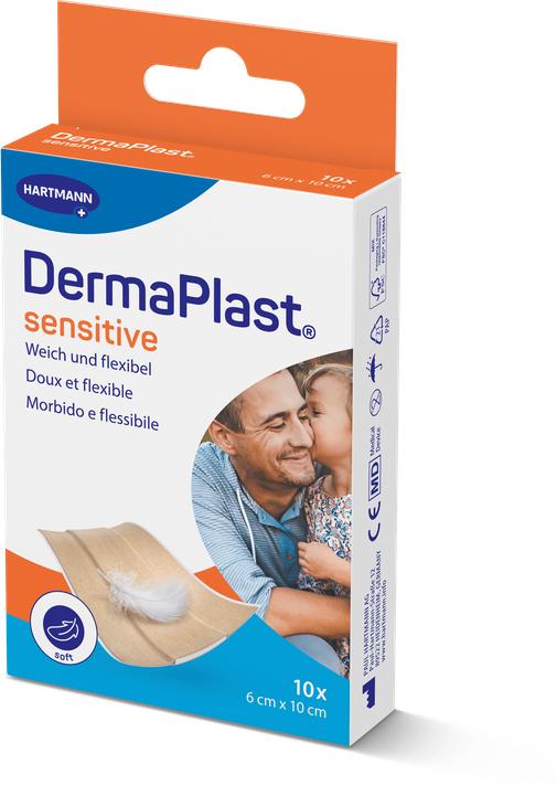 Actual product image DermaPlast Sensitive hautfarbig (10 x)