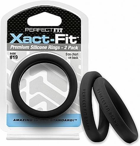 PerfectFitBrand #19 Xact-Fit Cockring 2-Pack (4.80 cm)