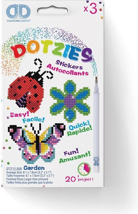 Produktbild Diamond Dotz Bastelset Schmetterling, Marienkäfer und Biene